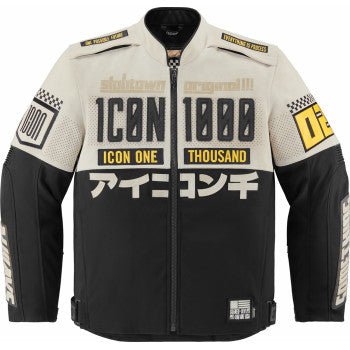 Icon Slabtown Memento™ Jacket - White/Black/Yellow - Medium 2820-6205