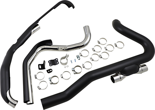 COBRA Pro Chamber Headpipes for Trike - Black 6256RB