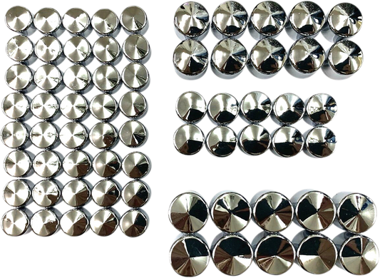 DRAG SPECIALTIES Engine Bolt Covers - Chrome - M8 352065