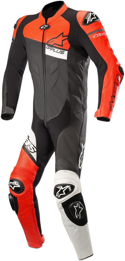 ALPINESTARS GP Plus Venom 1-Piece Leather Suit - Black/Red Fluorescent/White - US 46 / EU 56 3150818-1321-56