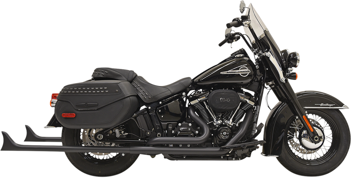 BASSANI XHAUST Fishtail Exhaust without Baffle - 39" 2018-2021 1S76EB39