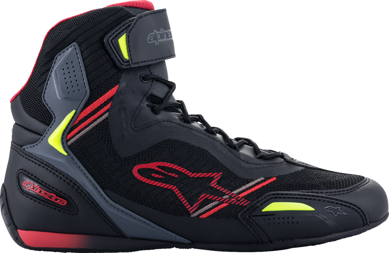ALPINESTARS Faster-3 Rideknit® Shoes - Black/Red/Yellow - US 13 251031913613