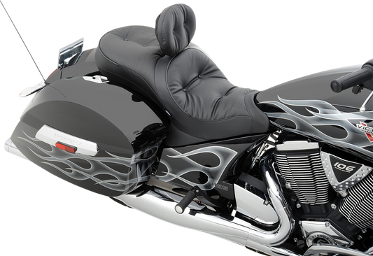 DRAG SPECIALTIES Seat - Low-Profile - Touring - Pillow Top - Black 0810-1542