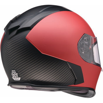 Z1R Warrant Helmet - Carbon - Red - Large 0101-17429