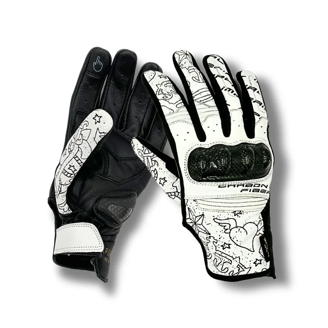 IN STOCK IMPERIAL MOTO  Hold Fast RS Gloves (White)