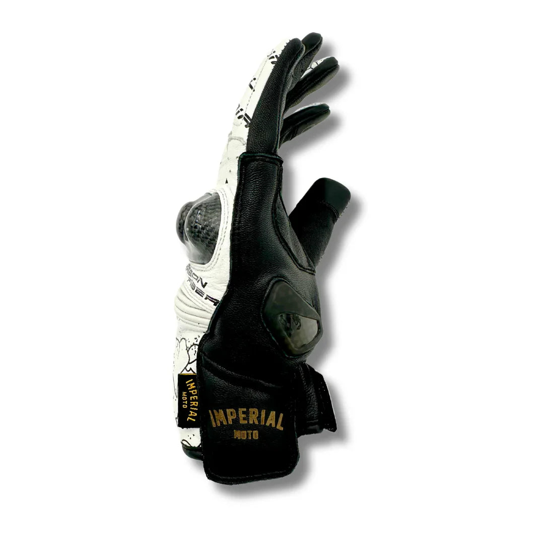 IN STOCK IMPERIAL MOTO  Hold Fast RS Gloves (White)