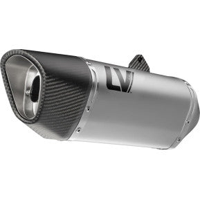 LEOVINCE - LV-14 R Slip-On Muffler - Stainless Steel - Kawasaki Versys 1000 15623U 1811-4948