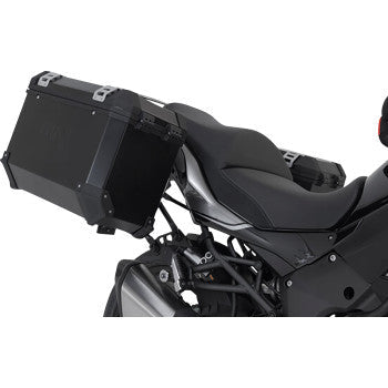 SW-MOTECH TRAX ADV Aluminum Case System - Black - Kawasaki Versys 1000 '18-'23 KFT.08.922.70101/B