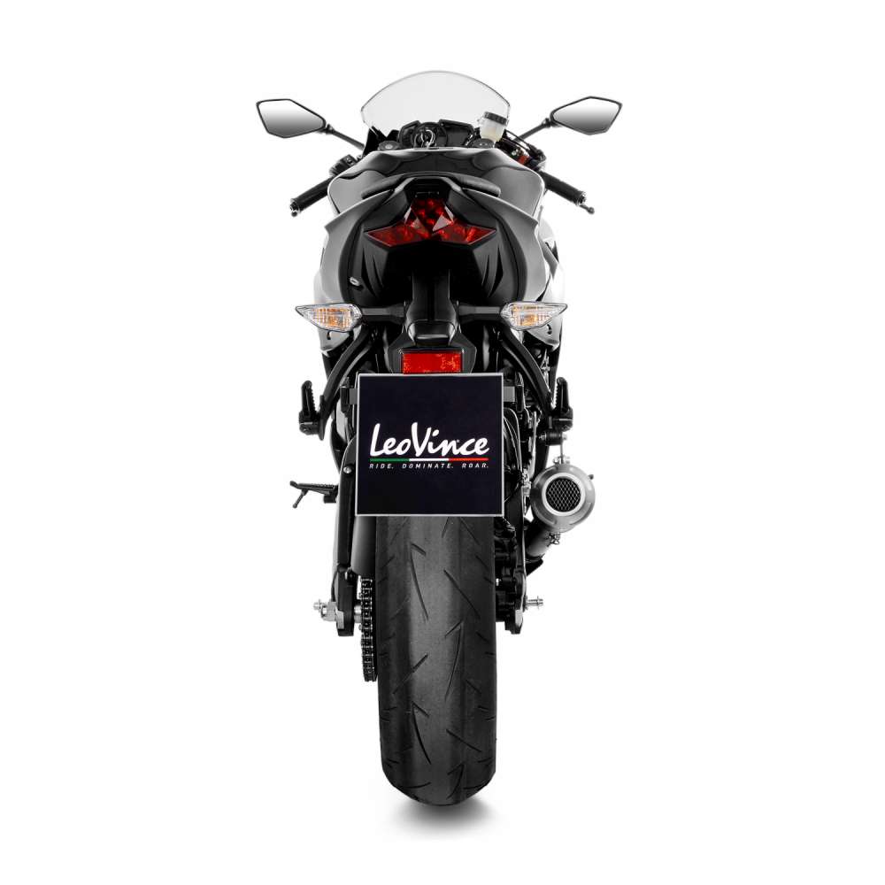 LEOVINCE ZX-6R Black LV-10 Muffler 15233BU