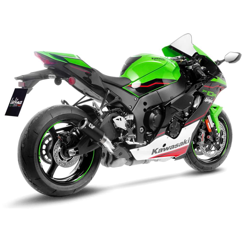 LEOVINCE LV Corsa Slip-On Muffler - Black Ninja ZX-10R/RR 2016-2025  15406B 1811-4491