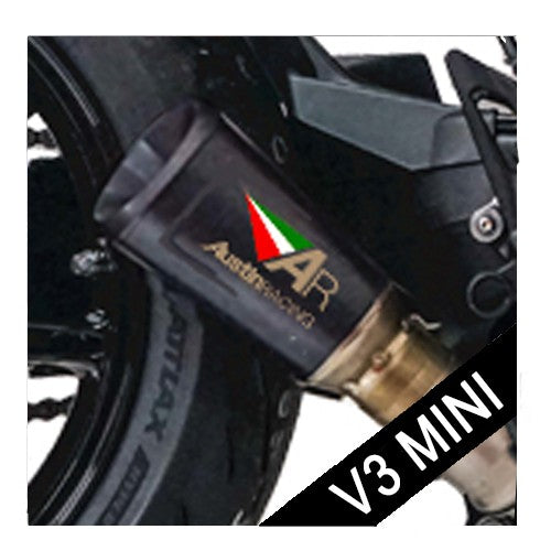 Austin Racing  V3 MINI  Slip On 2020 - 2024 PANIGALE V2 DE-CAT RACE EXHAUST SYSTEM  AUR4-V3