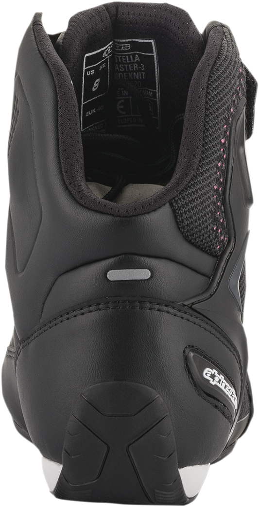 ALPINESTARS Stella Faster-3 Rideknit Shoes - Black/Yellow/Pink - US 7 251052014397