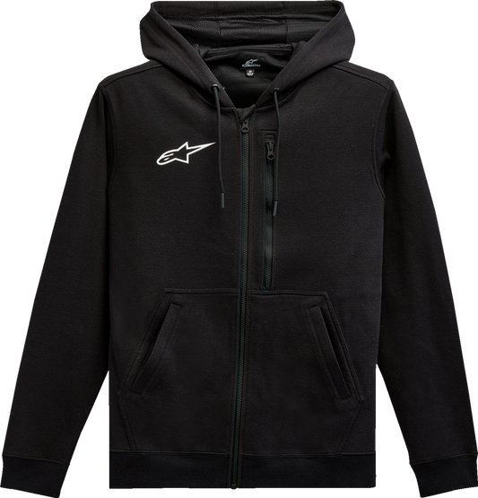 ALPINESTARS Asymmetrical Zip-up Hoodie - Black - 2XL 12135103010XXL