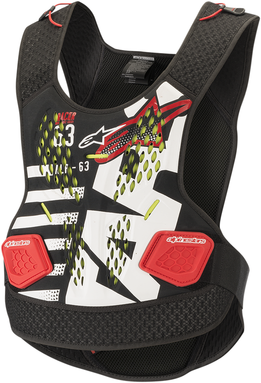 ALPINESTARS Sequence Chest Guard - Black/White/Red - M/L 6701819-123-ML