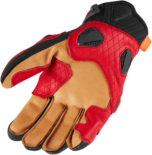 ICON Hypersport™ Short Gloves - Red - Large 3301-3547