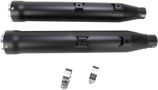 COBRA 3" RPT Mufflers for '07-'17 Softail - Black 6053B