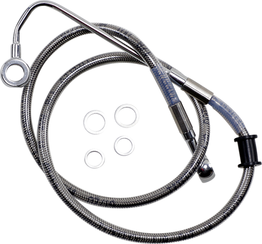 DRAG SPECIALTIES Brake Line - Front (Upper) - Stainless Steel 618299