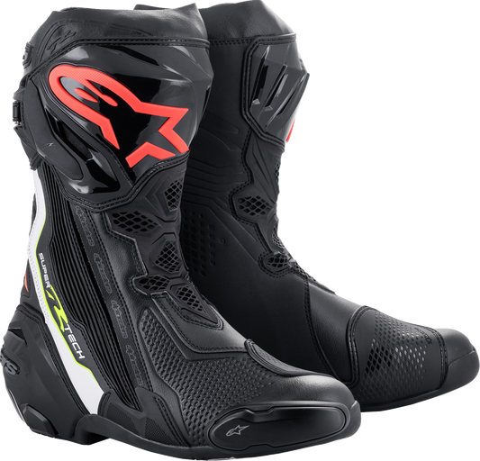 ALPINESTARS Supertech R Boots - Black/Red - US 12 / EU 47 2220021-1236-47