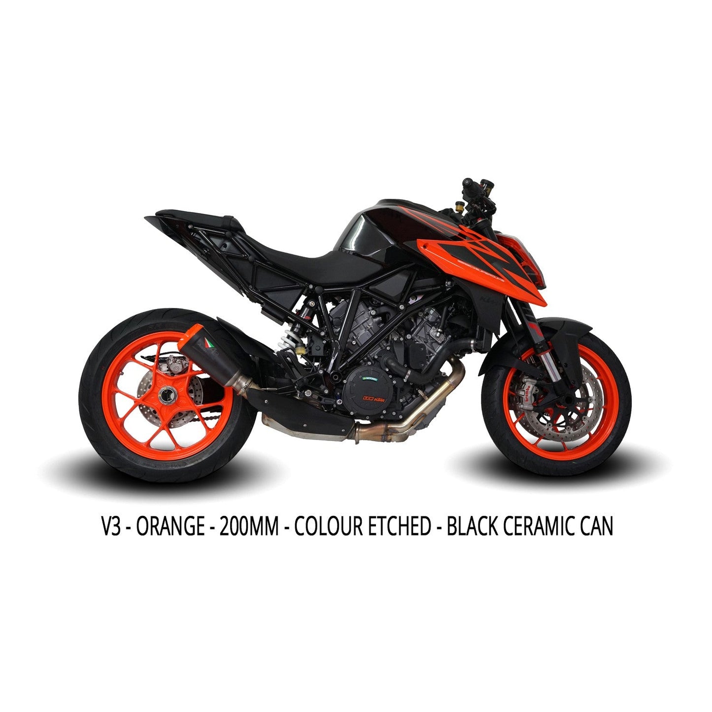 IN STOCK Austin Racing V3 BLACK ORANGE TIP    SLIP-ON 2014 - 2019 KTM SUPERDUKE 1290 R & 2016 - 2023 GT  AR52