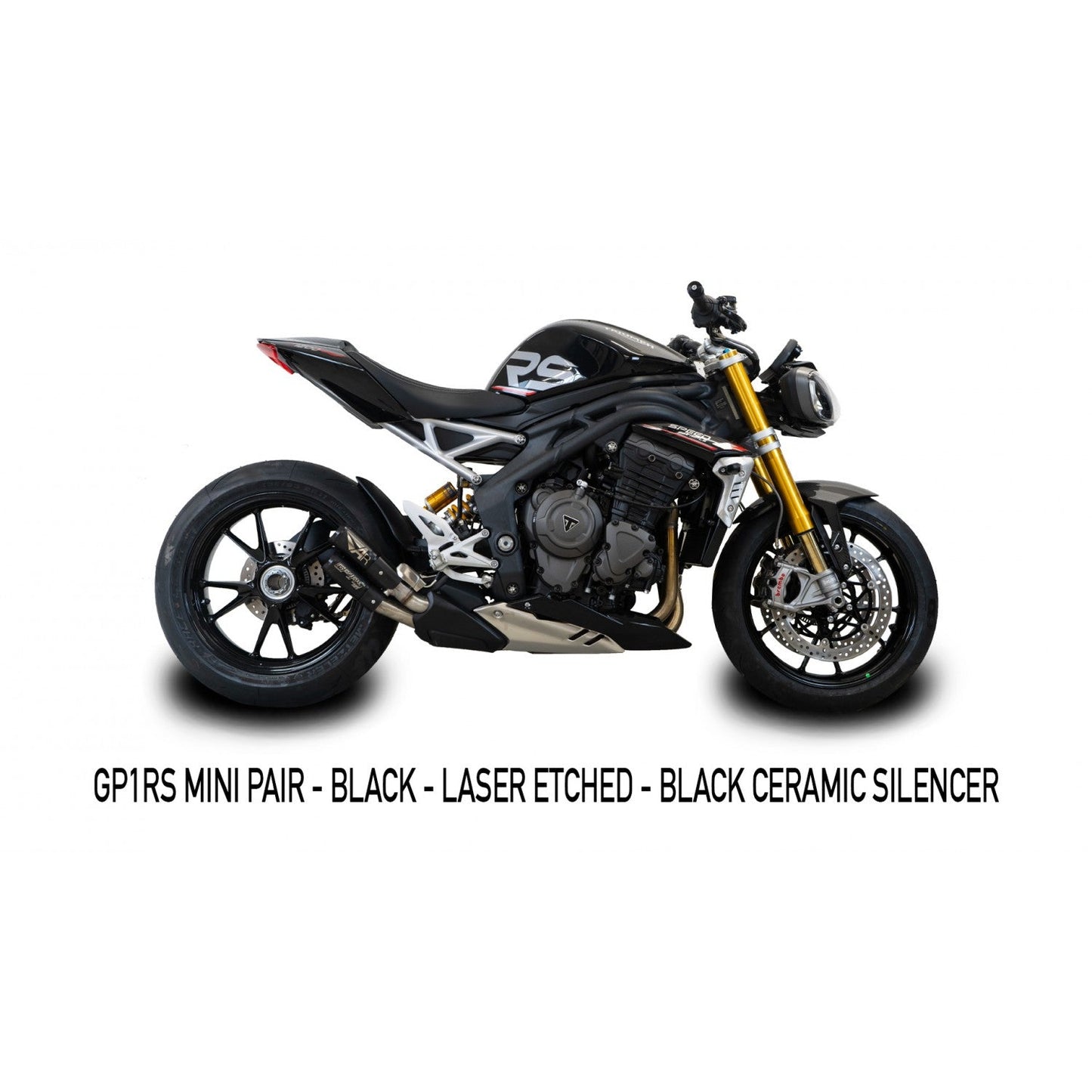 Austin Racing GP1RS 2021 - 2025 1200 SPEED TRIPLE SILENCER BOX DELETE RACE EXHAUST SYSTEMS  AR59