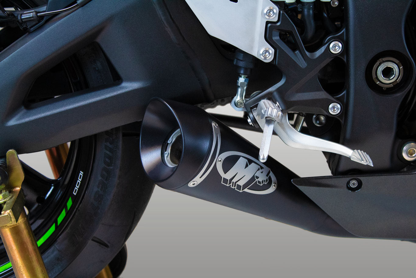 IN STOCK M4 Exhaust GP19 Black Slip On  ZX10R 2021-2025 KA9942-GP19