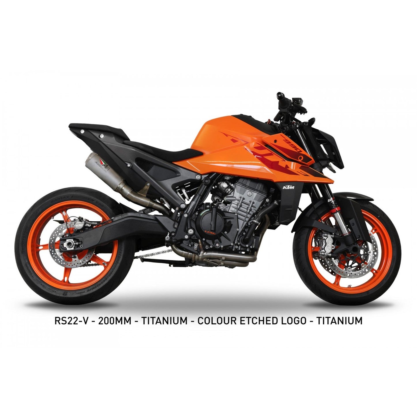 IN STOCK Austin Racing   RS22 140mm  UNDERSEAT BOX DELETE dB COMPLIANT & RACE EXHAUST SYSTEM 2023 - 2025 KTM DUKE 990/R AUR54