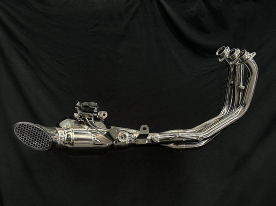 Vandemon Yamaha GEN4 2024 XSR900 and XSR900 GP Stealth Titanium Exhaust System YAMAXS9LMTIEXHWVA