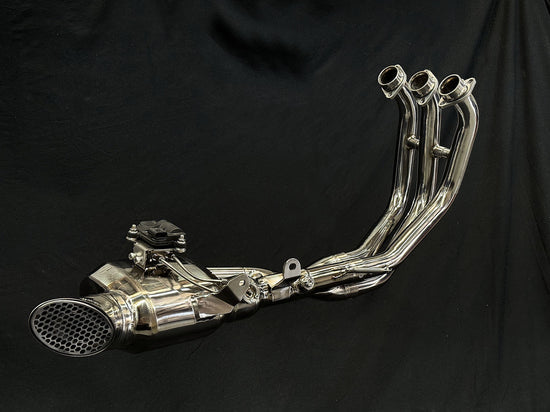 Vandemon Yamaha GEN4 2024 XSR900 and XSR900 GP Stealth Titanium Exhaust System YAMAXS9LMTIEXHWVA