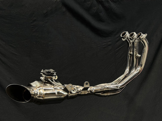 Vandemon Yamaha GEN4 2024 XSR900 and XSR900 GP Stealth Titanium Exhaust System YAMAXS9LMTIEXHWVA