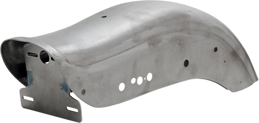 DRAG SPECIALTIES Fate Bob Rear Fender - Raw - Drilled 90388