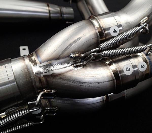 Vandemon  Brushed Titanium Exhaust System Ninja H2 & H2R 2015-25 KAWAH2TICSBRUEXHD