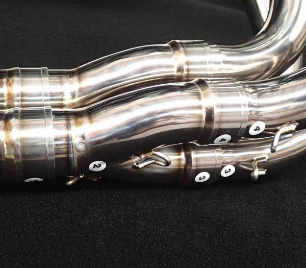 VANDEMON Polished Titanium Exhaust System Ninja H2 & H2R 2015-25 KAWAH2TICSPOLEXHD