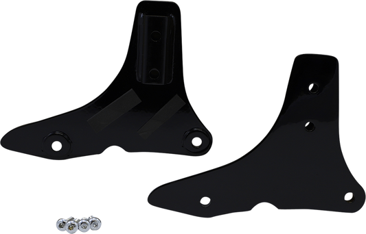 DRAG SPECIALTIES Side Plates - Black 50263855
