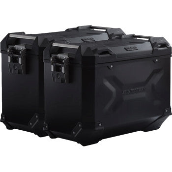 SW-MOTECH TRAX ADV Aluminum Case System - Black - Honda Africa Twin '16-'17 KFT.01.622.70001/B