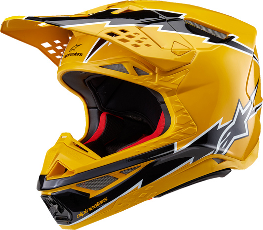 ALPINESTARS Supertech M10 Helmet - Ampress - MIPS® - Gloss Black/Yellow - Large 8300823-1414-L