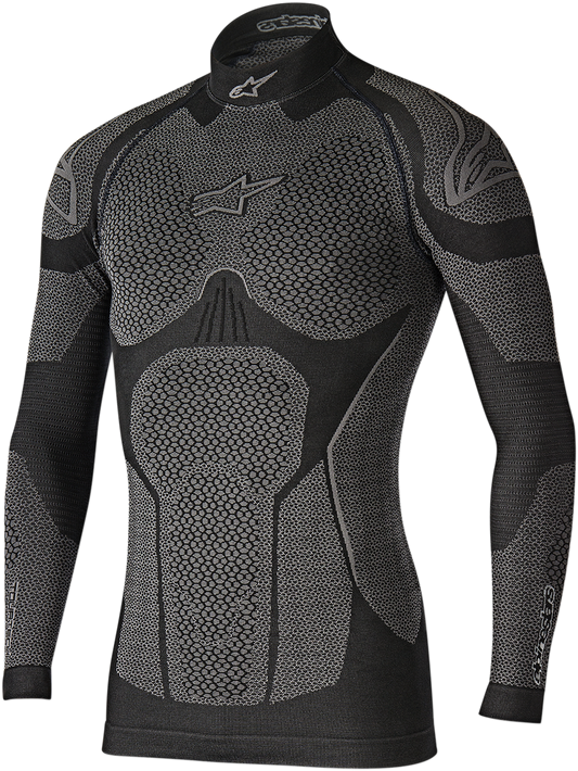 IN STOCK ALPINESTARS Ride Tech Winter Long Sleeve Underwear Top - Black/Gray - M/L 4752117106-M/L