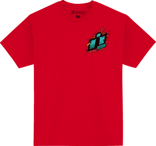 ICON Munchies™ T-Shirt - Heather Red - 3XL 3030-24090