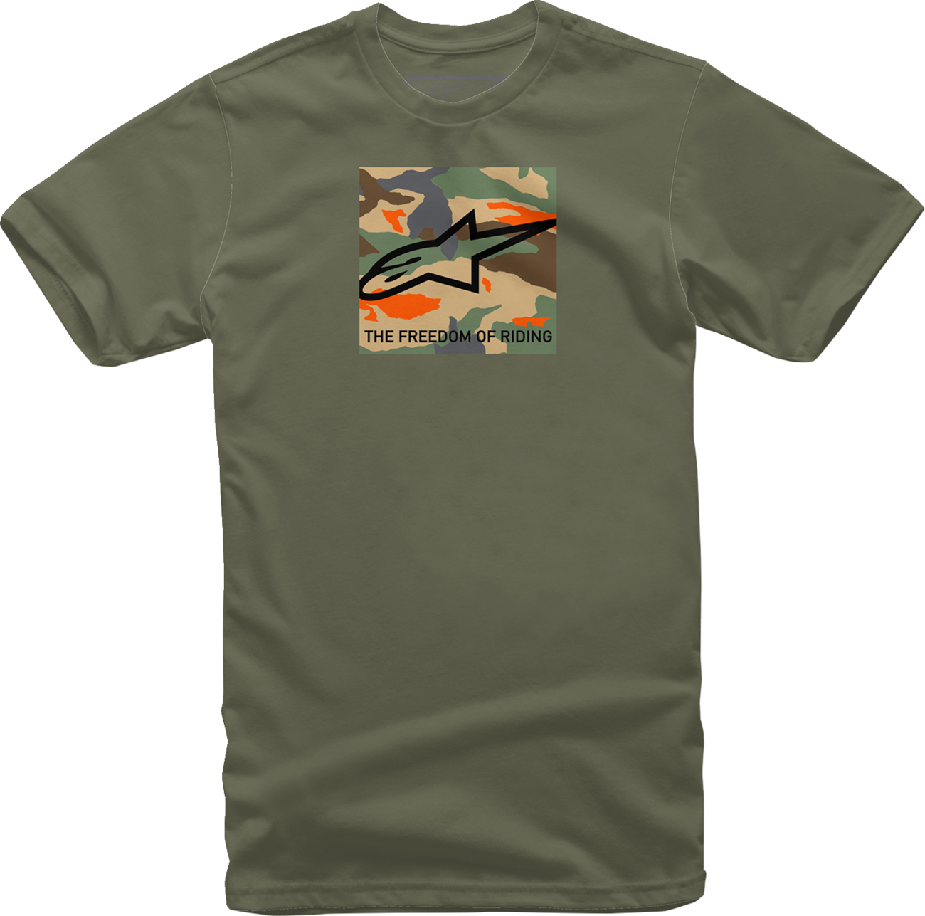 Open Box new  ALPINESTARS Free Camo T-Shirt - Military - XL 1232-72220690XL