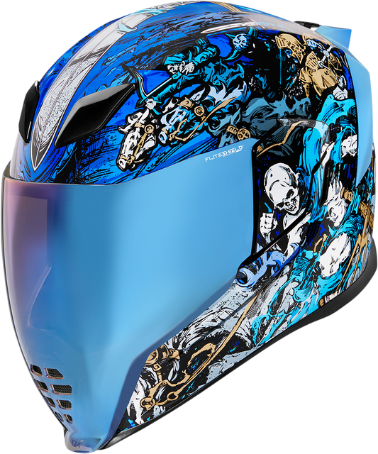 ICON Airflite™ Helmet - 4Horsemen - Blue - Large 0101-13920