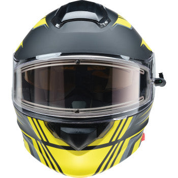 Z1R Solaris 2.0 Helmet - First Tracks - Electric - Dual Pane - Black/Hi-Viz - XS 0120-0837