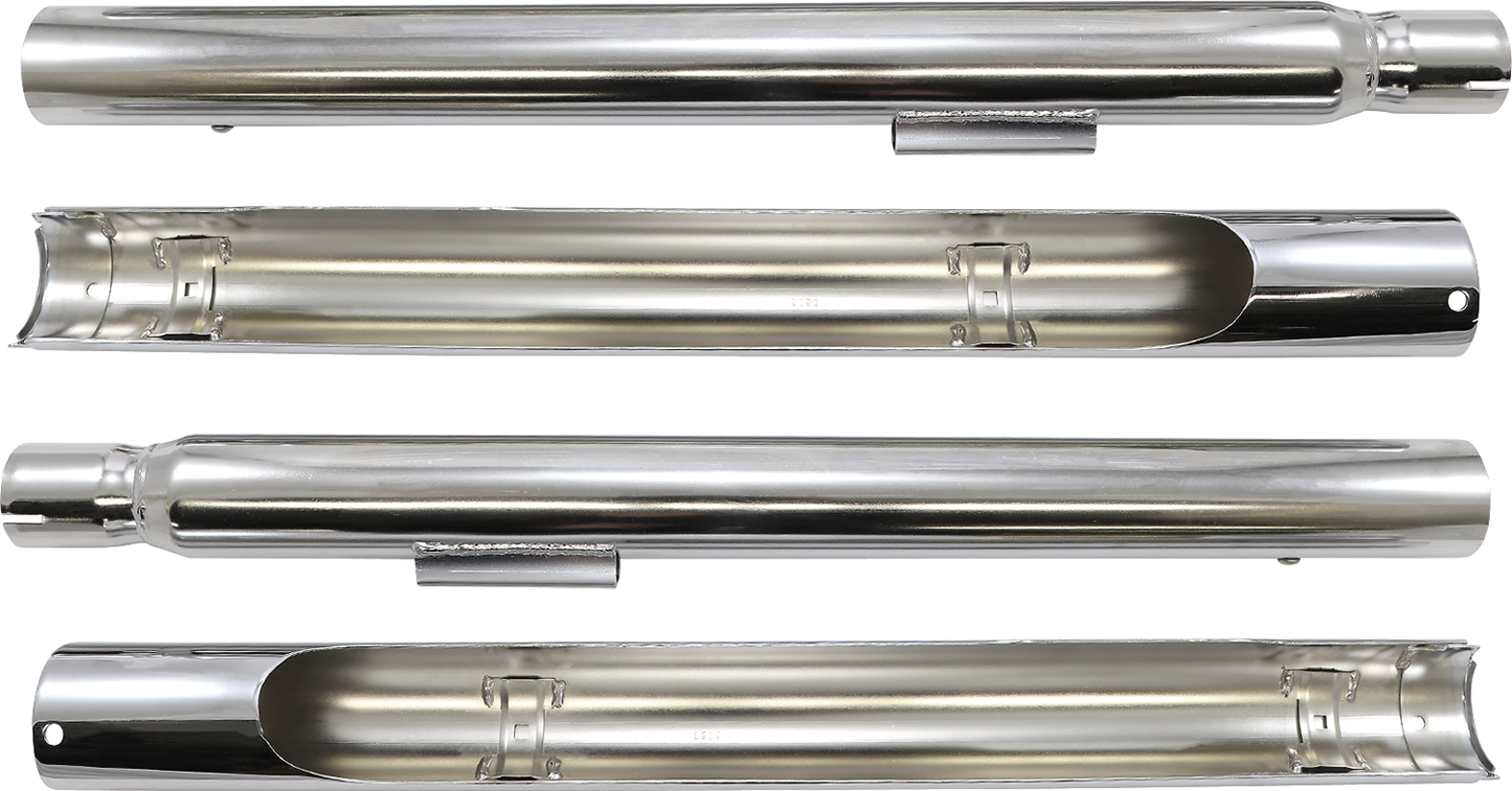 COBRA True Dual Exhaust - Billet Tip - 97-06 Softail 6984