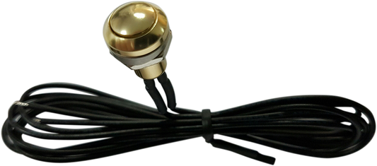 DRAG SPECIALTIES Mini Push-Button Switch - Gold 370339