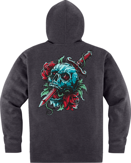 ICON Omnicrux Zip Fleece Hoodie - Black - Medium 3050-6388