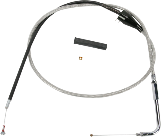 DRAG SPECIALTIES Idle Cable - Cruise - 50" - Braided 5343206B