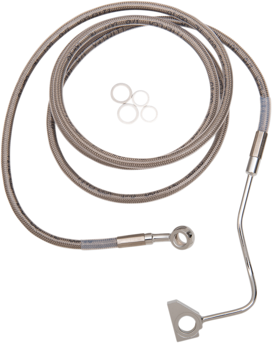 DRAG SPECIALTIES Brake Line - +8" - Stainless Steel - ABS 614220-8