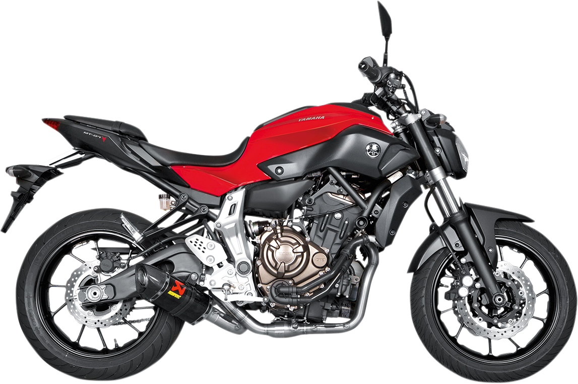 AKRAPOVIC  S-Y7R2-AFC  Stainless Steel/Carbon Fiber Race Exhaust MT-07/FZ-07 XSR 700/Tracer 900 GT  2016-2024  1810-2226