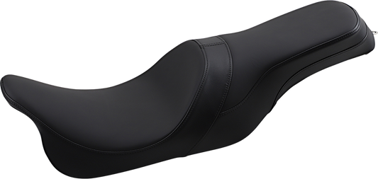 DRAG SPECIALTIES Forward Positioned Predator 2-Up Seat - Solar Leather - FL '08-'22 0801-1264