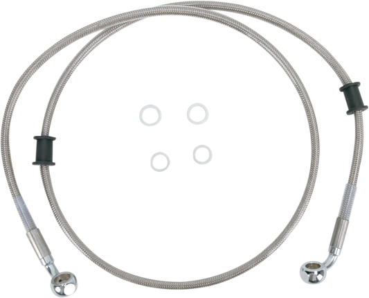 DRAG SPECIALTIES Brake Line - Front (Upper) - Stainless Steel 660323
