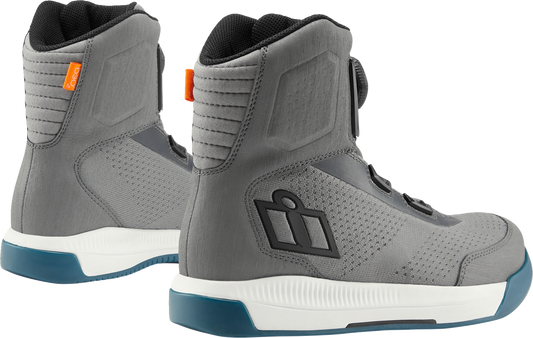 ICON Overlord™ Vented CE Boots - Gray - Size 10.5 3403-1274