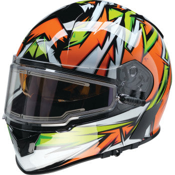 Z1R Warrant Snow Helmet - Neuron - Orange/Green - 2XL 0101-17228